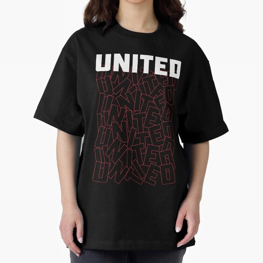 Manchester United Oversized T-Shirt Bring Retro Soccer Energy to Global Football Passion for FIFA World Cup 2026 USA Canada Mexico, Centered on CR7, Brazil, Championship Spirit, Famous Goals, Roaring Crowds and International Football Unity; Perfect
