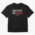 Manchester Is Red Oversized T-Shirt Follow FIFA World Cup 2026 Group Stage for Fans of Messi and Spain and Netherlands, Bringing Stadium Memories, Football Loyalty, International Chants and Championship Tradition; Ideal for Passionate Fans Who Love