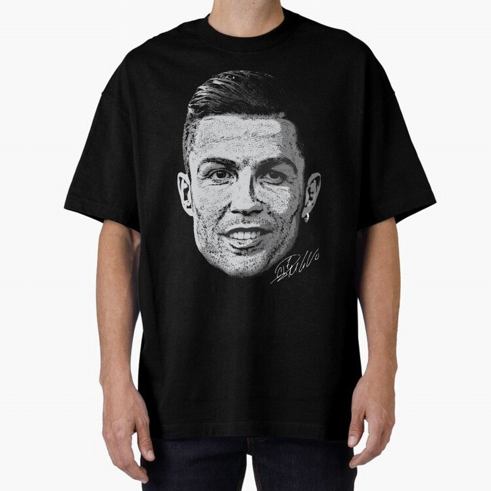 Cristiano Ronaldo Signed Oversized T-Shirt Share the Excitement of Global Football Passion for FIFA World Cup 2026, Made for Messi, Neymar and Mbappe, Argentina, Champion Mindset, Group Stage Buzz, Knockout Tension and Passionate Fan Culture; Ideal