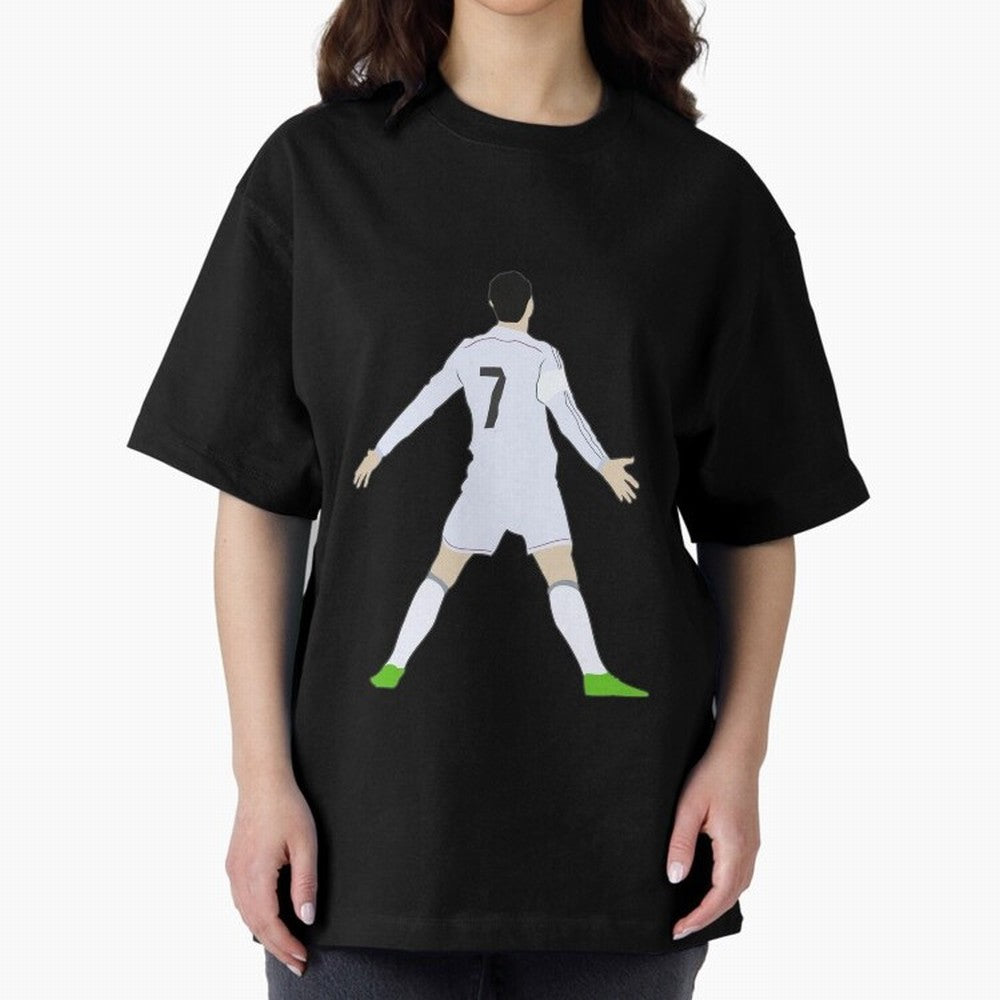 Cristiano Ronaldo Oversized T-Shirt Carry National Pride through FIFA World Cup 2026 USA Canada Mexico Spirit, Filled with England and Germany, Messi, CR7 and Mbappe, Sports Nostalgia, International Competition, Famous Players and Unforgettable