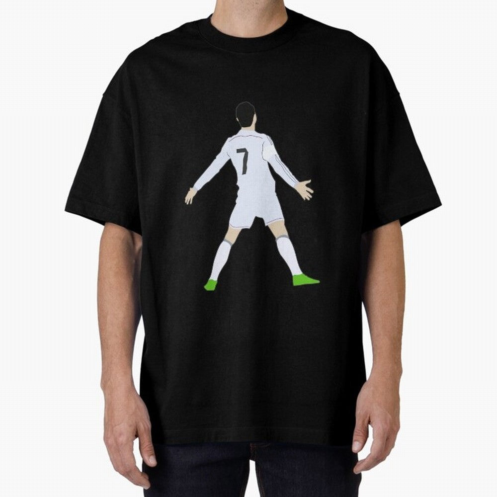 Cristiano Ronaldo Oversized T-Shirt Carry National Pride through FIFA World Cup 2026 USA Canada Mexico Spirit, Filled with England and Germany, Messi, CR7 and Mbappe, Sports Nostalgia, International Competition, Famous Players and Unforgettable