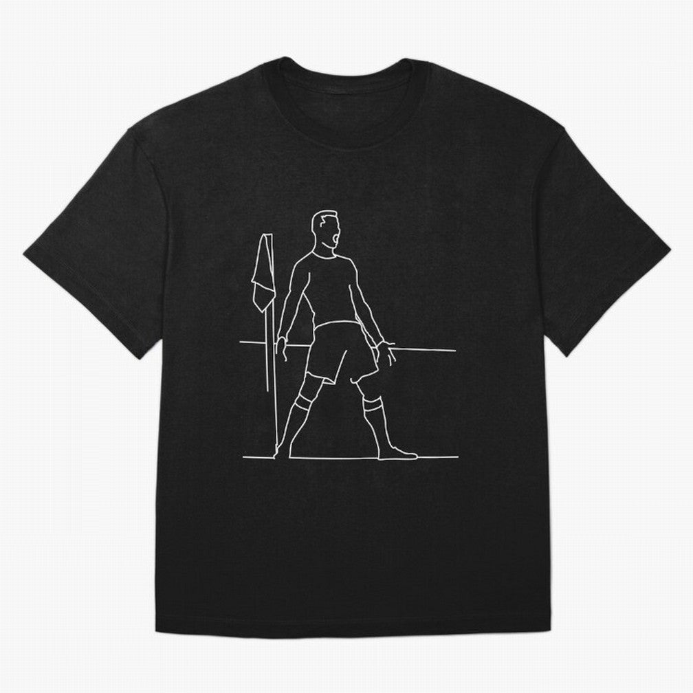 Siuuu! (blck) Oversized T-Shirt Refresh FIFA World Cup 2026 for Fans of Haaland and Mbappe and Argentina and Brazil, Bringing Vintage Soccer Flavor, Modern Football Stars, National Flags and Final Night Emotion; Built for Supporters Chasing Trophy