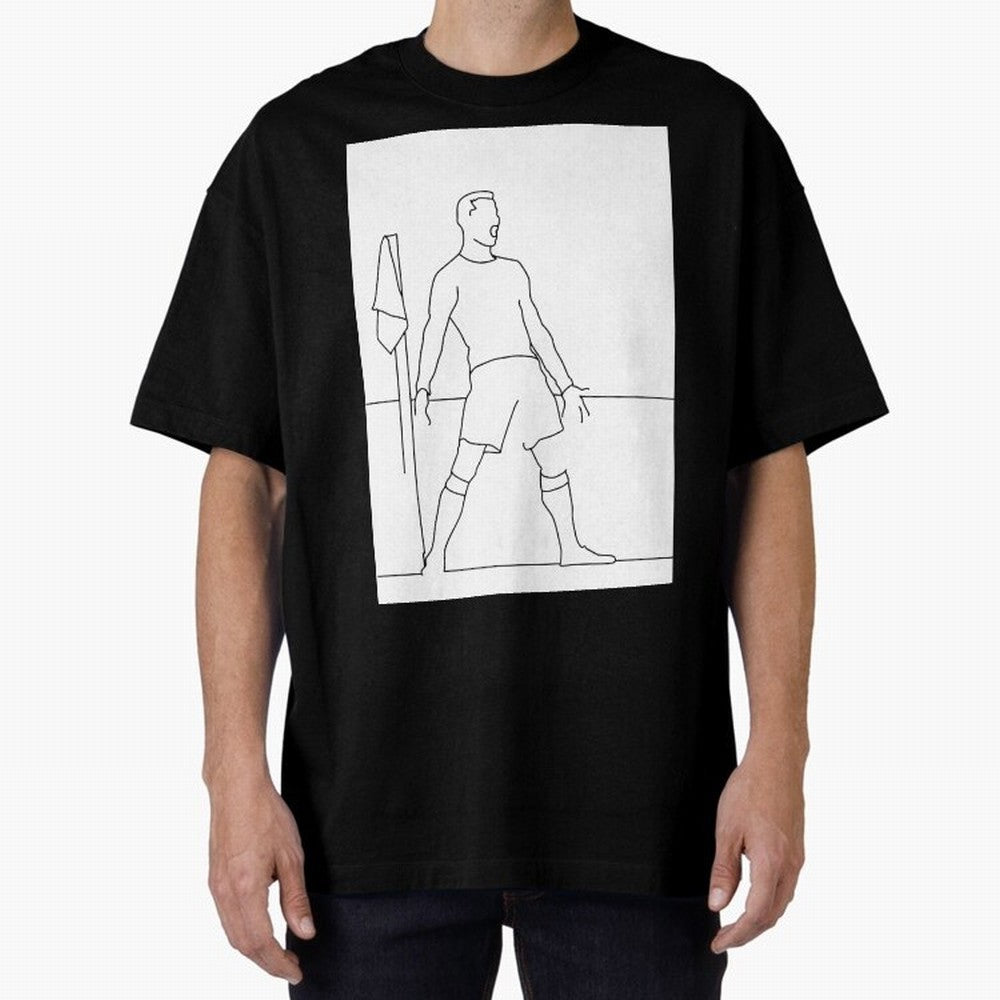 Siuuu! Oversized T-Shirt Show Your Stadium Side during FIFA World Cup 2026 for Fans of Messi, CR7 and Mbappe and Argentina, France and Brazil, Bringing Stadium Memories, Football Loyalty, International Chants and Championship Tradition; Perfect for