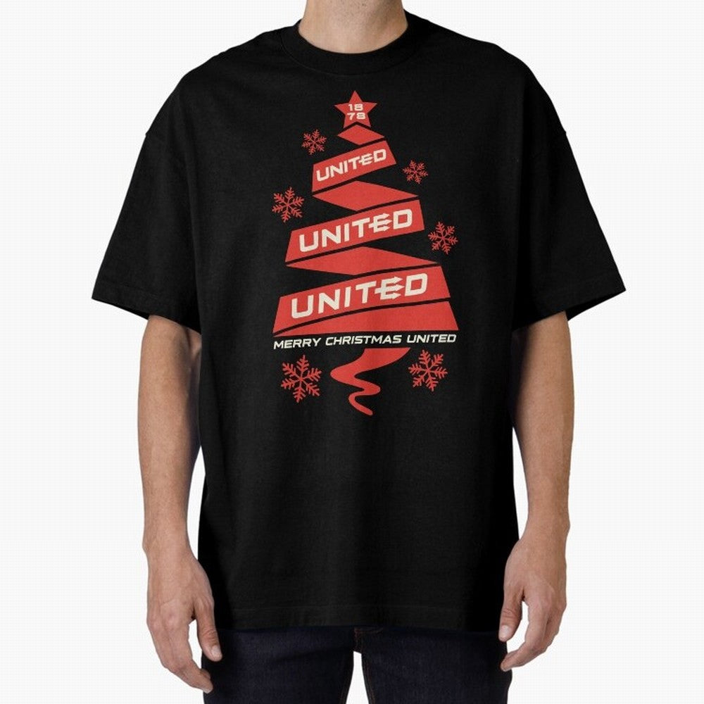 Manchester United Christmas Oversized T-Shirt Follow Every Goal of Match Day Hype around FIFA World Cup 2026, Neymar, Portugal, Fan Favorite Moments, National Team Passion, Big Match Drama and Soccer History; Made for Collectors Who Enjoy Iconic