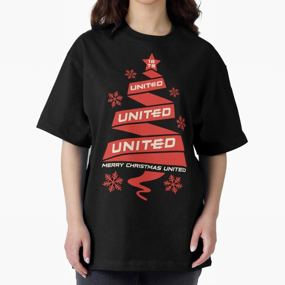 Manchester United Christmas Oversized T-Shirt Follow Every Goal of Match Day Hype around FIFA World Cup 2026, Neymar, Portugal, Fan Favorite Moments, National Team Passion, Big Match Drama and Soccer History; Made for Collectors Who Enjoy Iconic