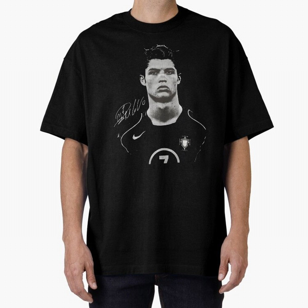 Cristiano Ronaldo Vintage Bootleg Oversized T-Shirt Discover Global Football Passion for FIFA World Cup 2026 Group Stage, Built around Haaland and Mbappe, England and Germany, Sports Nostalgia, International Competition, Famous Players and