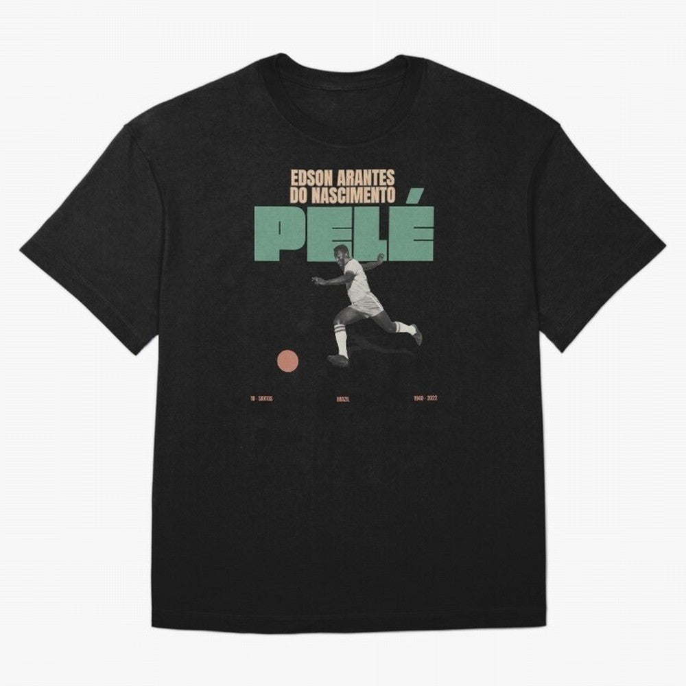 Pele Minimalist Oversized T-Shirt Relive the Noise and Pride of Global Football Passion for FIFA World Cup 2026 USA Canada Mexico, Highlighting CR7, Argentina, Global Supporter Spirit, Legendary Goals, National Colors and Tournament Celebration;