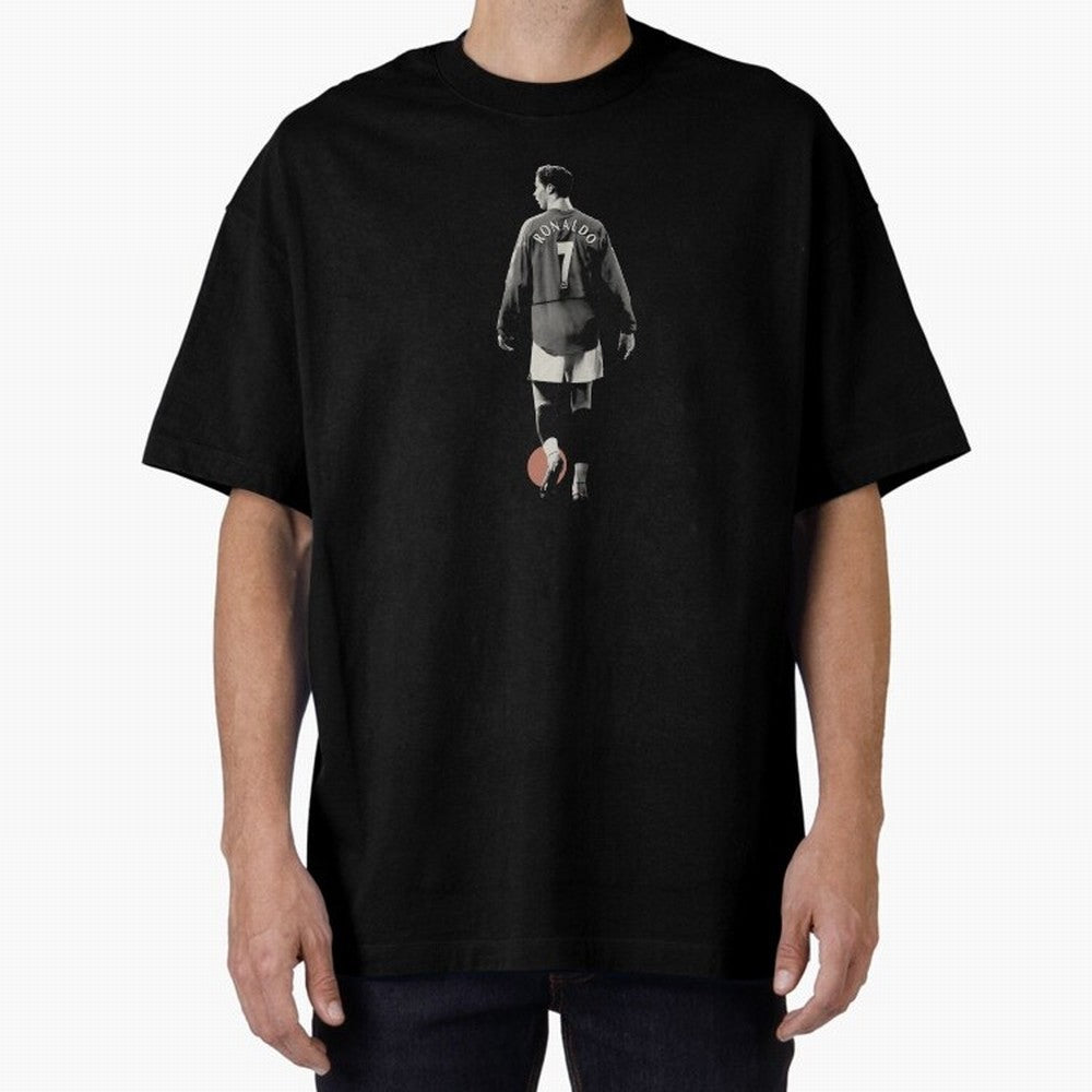 Cristiano Ronaldo CR7 Minimalist Oversized T-Shirt Stand Out with Spirit from Global Football Passion for FIFA World Cup 2026 Group Stage, Connected to Neymar, France and Portugal, Match Day Excitement, Supporter Culture, Golden Goals and Global
