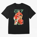 CR7 Cristiano Ronaldo illustration watercolour Oversized T-Shirt Bring Champion Energy into the FIFA World Cup 2026 Journey through Haaland Highlights, Argentina Pride, Football Festival Excitement, Trophy Ambitions, Country Rivalries and Star