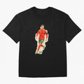 CR7 Cristiano Ronaldo a powerful moment artwork Oversized T-Shirt Show Up for the Glory of FIFA World Cup 2026 USA Canada Mexico Spirit, Connected to Germany, Messi, CR7 and Mbappe, Sports Nostalgia, International Competition, Famous Players and