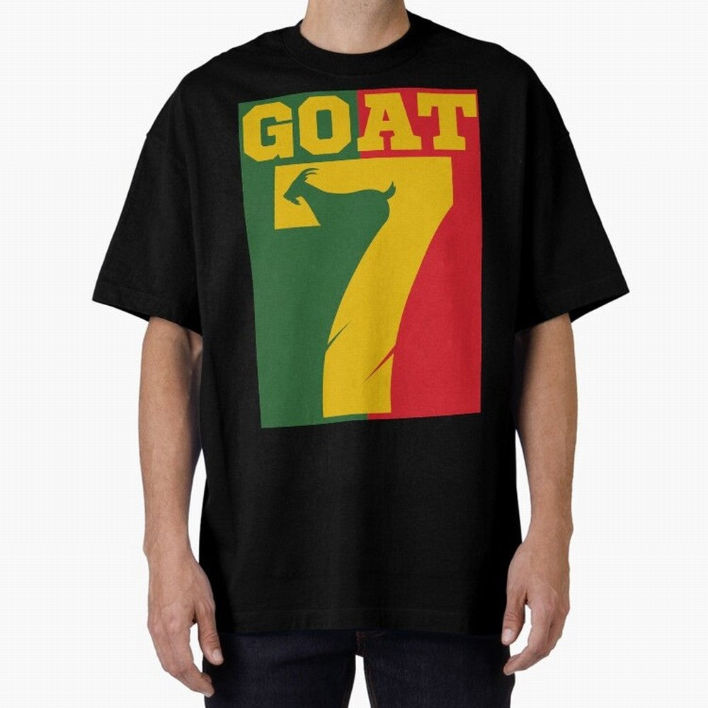 World Cup 2026 The Goat CR 7 Portugal Oversized T-Shirt Back the Journey through Global Football Passion for FIFA World Cup 2026, Inspired by Messi, Neymar and Mbappe, Portugal, Sports Nostalgia, International Competition, Famous Players and