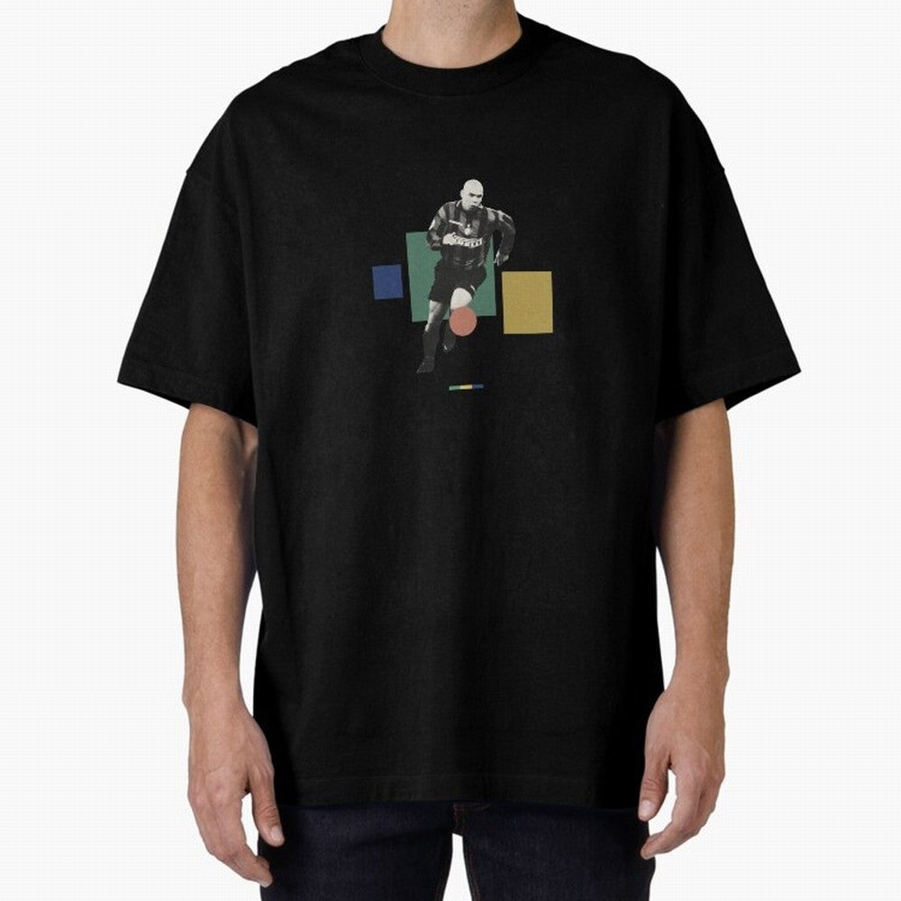 Ronaldo Nazario R9 Oversized T-Shirt Join the Global Buzz around FIFA World Cup 2026 USA Canada Mexico Driven by Haaland and Mbappe, England, France and Netherlands Energy, Worldwide Fan Energy, Dramatic Goals, Stadium Lights and Championship