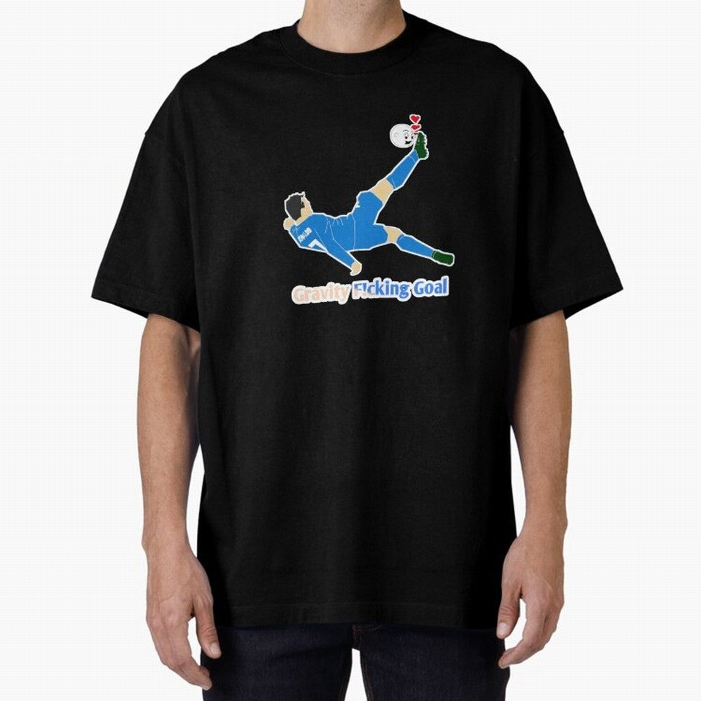Cristiano Ronaldo Bicycle kick Oversized T-Shirt Follow Every Goal of FIFA World Cup 2026 Group Stage for Fans of Haaland and Argentina, France and Brazil, Bringing Champion Mindset, Group Stage Buzz, Knockout Tension and Passionate Fan Culture;