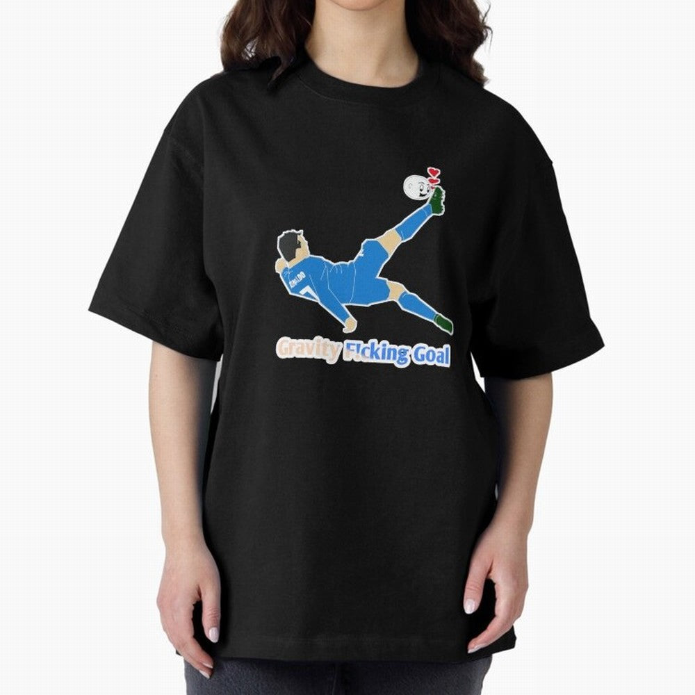 Cristiano Ronaldo Bicycle kick Oversized T-Shirt Follow Every Goal of FIFA World Cup 2026 Group Stage for Fans of Haaland and Argentina, France and Brazil, Bringing Champion Mindset, Group Stage Buzz, Knockout Tension and Passionate Fan Culture;