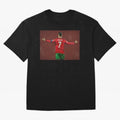 Cristiano Ronaldo portrait painting Oversized T-Shirt Fuel FIFA World Cup 2026 Group Stage Driven by CR7, France and Portugal Energy, Worldwide Fan Energy, Dramatic Goals, Stadium Lights and Championship Celebrations; Ideal for Fans Who Follow