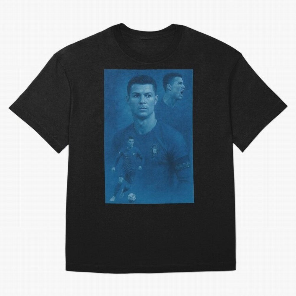 Blue Soccer Oversized T-Shirt Follow the Final Road of Global Football Passion for FIFA World Cup 2026 Group Stage, Connected to CR7 and Messi, England, Football History, Final Match Energy, Crowd Noise and Once in a Lifetime Moments; Made for