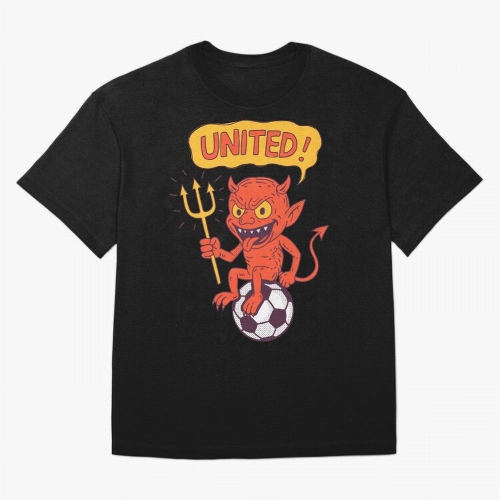 Manchester United The Red Devils Oversized T-Shirt Join the Global Buzz around FIFA World Cup 2026 USA Canada Mexico Spirit, Connected to Argentina, Cristiano Ronaldo, Haaland and CR7, Championship Spirit, Famous Goals, Roaring Crowds and