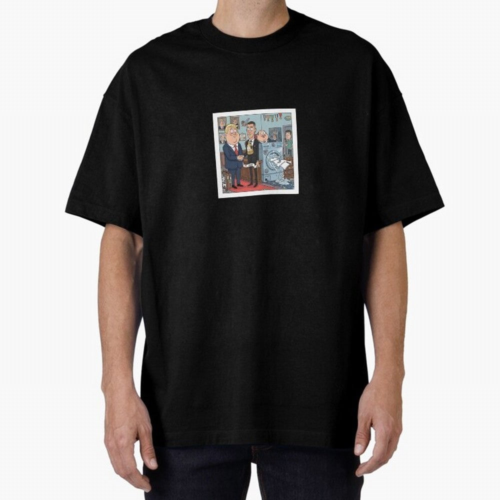 Ronaldo at White House Dinner Oversized T-Shirt Bring Global Tournament Vibes to Match Day Hype around FIFA World Cup 2026, CR7 and Messi, Brazil, Match Day Excitement, Supporter Culture, Golden Goals and Global Football Passion; Made for Die Hard