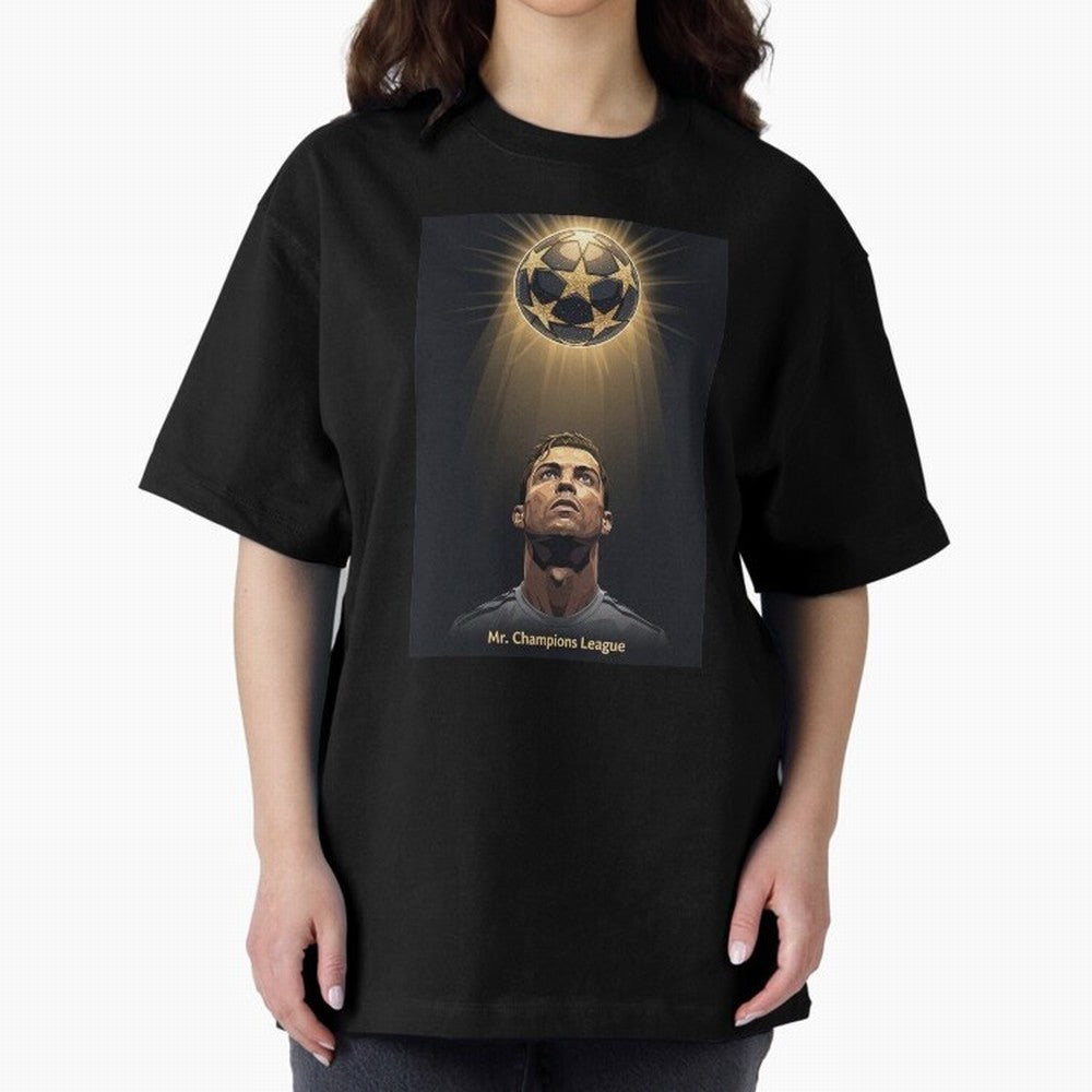 Ronaldo Madrid Oversized T-Shirt Join the Countdown to FIFA World Cup 2026 USA Canada Mexico with Neymar, Haaland and Cristiano Ronaldo, Brazil, Portugal and Argentina Energy, Classic Soccer Heritage, Championship Pressure, Fan Loyalty and