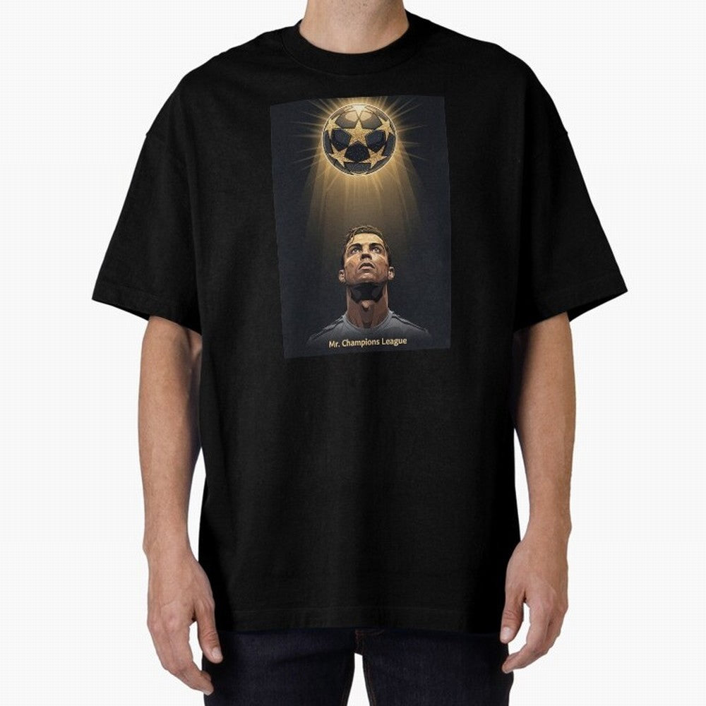 Ronaldo Madrid Oversized T-Shirt Join the Countdown to FIFA World Cup 2026 USA Canada Mexico with Neymar, Haaland and Cristiano Ronaldo, Brazil, Portugal and Argentina Energy, Classic Soccer Heritage, Championship Pressure, Fan Loyalty and
