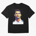 Cristiano Ronaldo Wpap Art Oversized T-Shirt Share the Excitement of Global Football Passion for FIFA World Cup 2026 Group Stage, Built around Neymar, Brazil, Match Day Excitement, Supporter Culture, Golden Goals and Global Football Passion;
