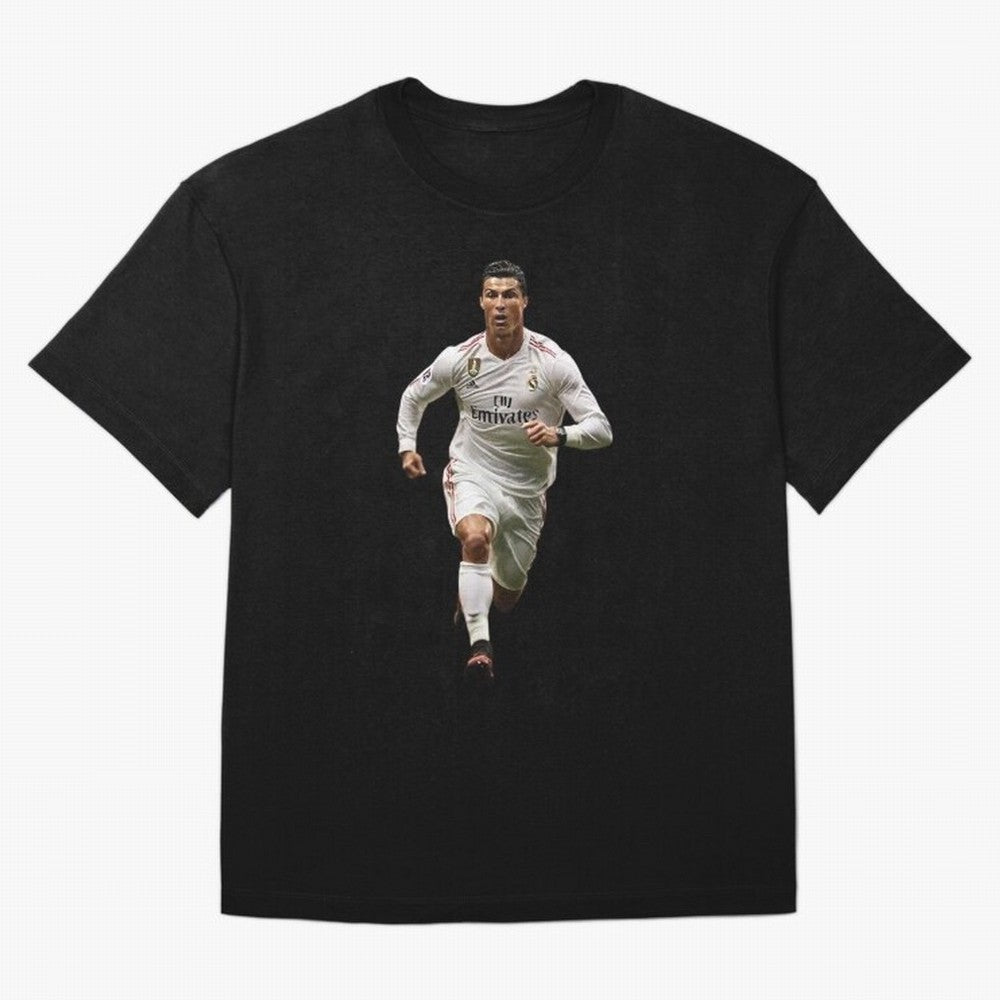 Cristiano Ronaldo runner Oversized T-Shirt Celebrate Rivalries and Pride in Global Football Passion for FIFA World Cup 2026 USA Canada Mexico, Connected to Haaland, Germany, Football Festival Excitement, Trophy Ambitions, Country Rivalries and Star