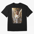 Cristiano Ronaldo angel 1 Oversized T-Shirt Feel International Energy from FIFA World Cup 2026 USA Canada Mexico Spirit, Centered on Netherlands, Haaland and Mbappe, Championship Spirit, Famous Goals, Roaring Crowds and International Football
