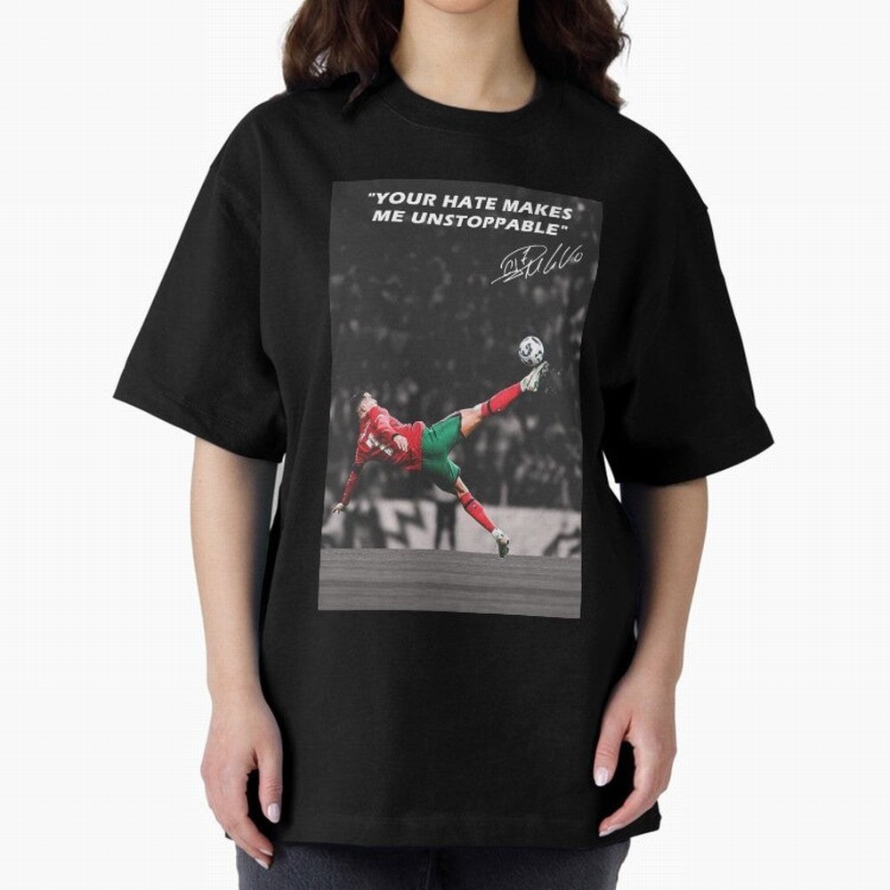 Cristiano Ronaldo Inspiration Oversized T-Shirt Create the FIFA World Cup 2026 Group Stage Journey through Cristiano Ronaldo Highlights, Brazil Pride, Stadium Memories, Football Loyalty, International Chants and Championship Tradition; Perfect for