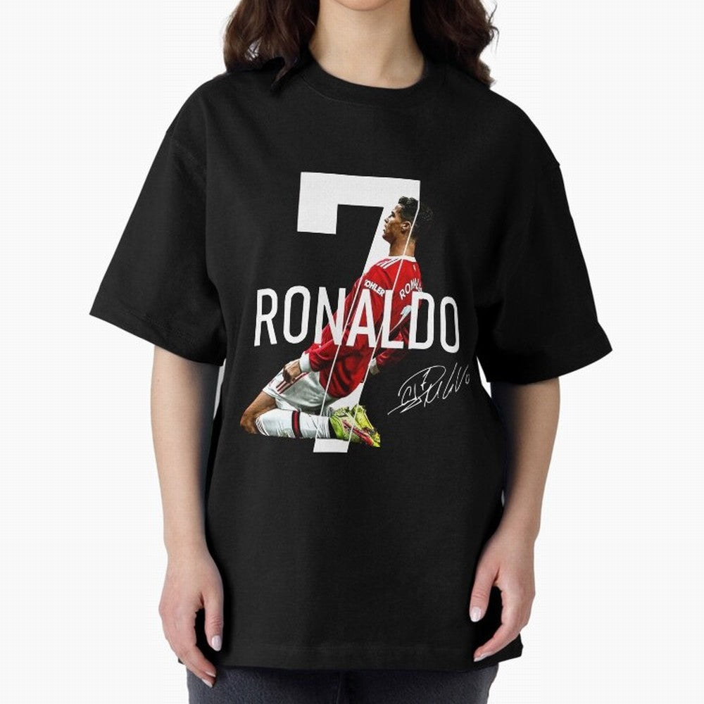 Cristiano Ronaldo - CR7 Oversized T-Shirt Honor the Football Icons of FIFA World Cup 2026 for Fans of Cristiano Ronaldo and England and Germany, Bringing Fan Favorite Moments, National Team Passion, Big Match Drama and Soccer History; Ideal for