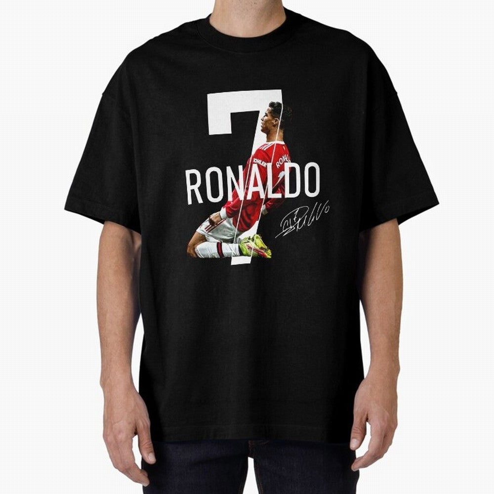 Cristiano Ronaldo - CR7 Oversized T-Shirt Honor the Football Icons of FIFA World Cup 2026 for Fans of Cristiano Ronaldo and England and Germany, Bringing Fan Favorite Moments, National Team Passion, Big Match Drama and Soccer History; Ideal for