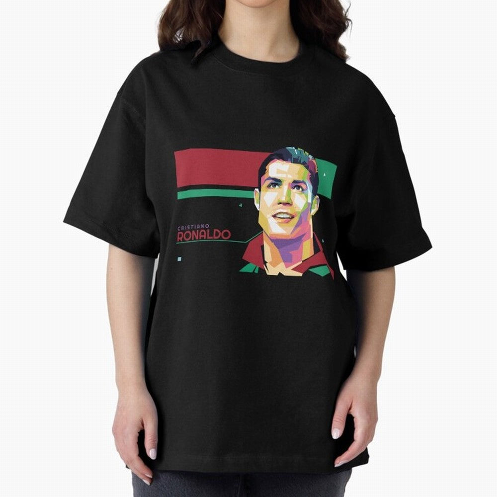 Cristiano Ronaldo ¨C Legendary Football Star & GOAT Artwork Oversized T-Shirt Stand Proud for FIFA World Cup 2026 USA Canada Mexico Spirit, Filled with Germany, Mbappe and Neymar, Stadium Chants, National Pride, Trophy Dreams and Unforgettable