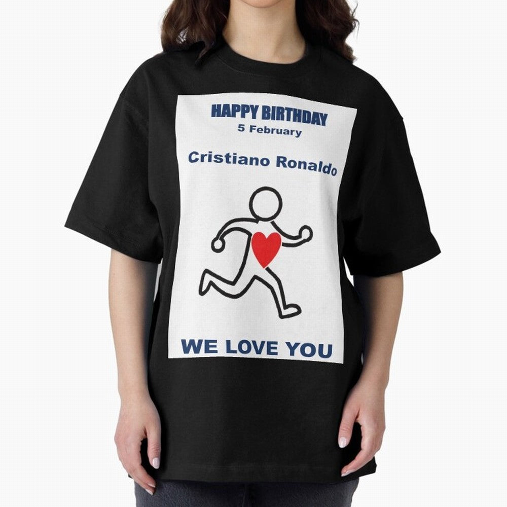 Tribute to Cristiano Ronaldo ¡ª 5 February Oversized T-Shirt Bring a Champion Mindset to Match Day Hype around FIFA World Cup 2026, Haaland, Brazil, Portugal and Argentina, Match Day Excitement, Supporter Culture, Golden Goals and Global Football