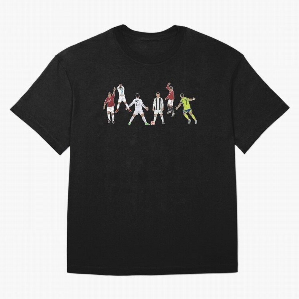 Ronaldo Forever Minimalist Career Goal Celebrations Oversized T-Shirt Make Every Match About Match Day Hype around FIFA World Cup 2026, Neymar, Haaland and Cristiano Ronaldo, Portugal, Spain and Germany, Championship Spirit, Famous Goals, Roaring