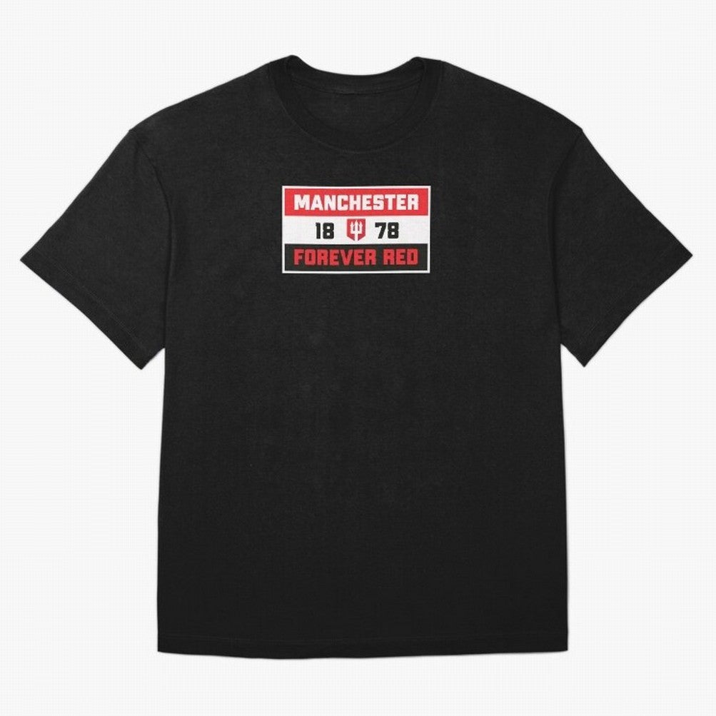 Manchester Forever Red Oversized T-Shirt Join Supporters Worldwide for FIFA World Cup 2026 Group Stage Spirit, Filled with France, CR7, Match Day Excitement, Supporter Culture, Golden Goals and Global Football Passion; Created for Match Day