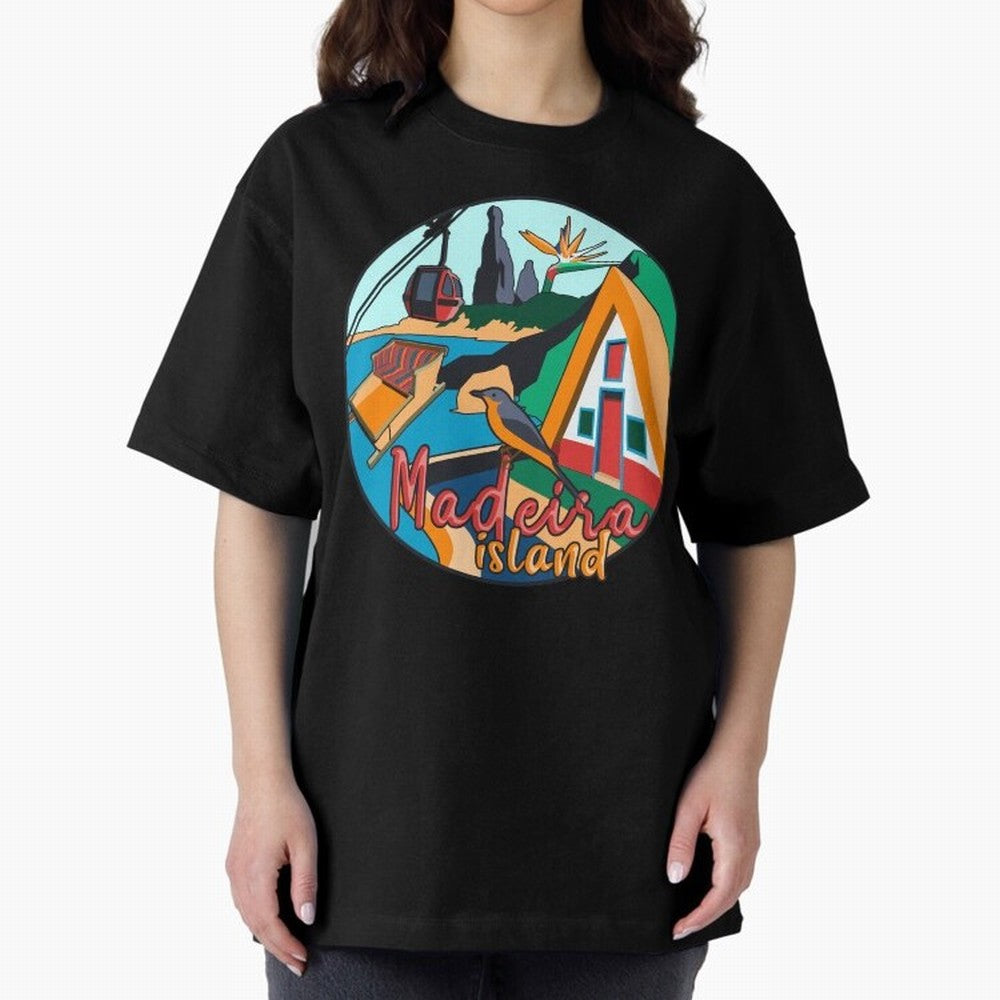 Madeira Island Oversized T-Shirt Join Supporters Worldwide for FIFA World Cup 2026 Group Stage for Fans of Neymar, Haaland and Cristiano Ronaldo and Argentina and Brazil, Bringing Tournament Hype, Historic Matchups, Family Viewing Parties and
