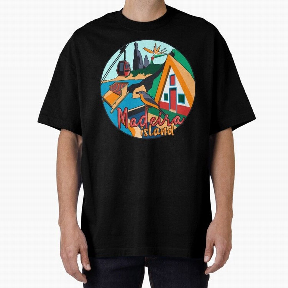 Madeira Island Oversized T-Shirt Join Supporters Worldwide for FIFA World Cup 2026 Group Stage for Fans of Neymar, Haaland and Cristiano Ronaldo and Argentina and Brazil, Bringing Tournament Hype, Historic Matchups, Family Viewing Parties and
