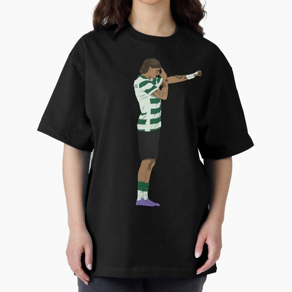 Ricardo Mangas Sporting Goal Celebration Minimalist Oversized T-Shirt Celebrate Every Goal in FIFA World Cup 2026 Spirit, Made for Germany, Haaland and Mbappe, Classic Soccer Heritage, Championship Pressure, Fan Loyalty and International Pride;