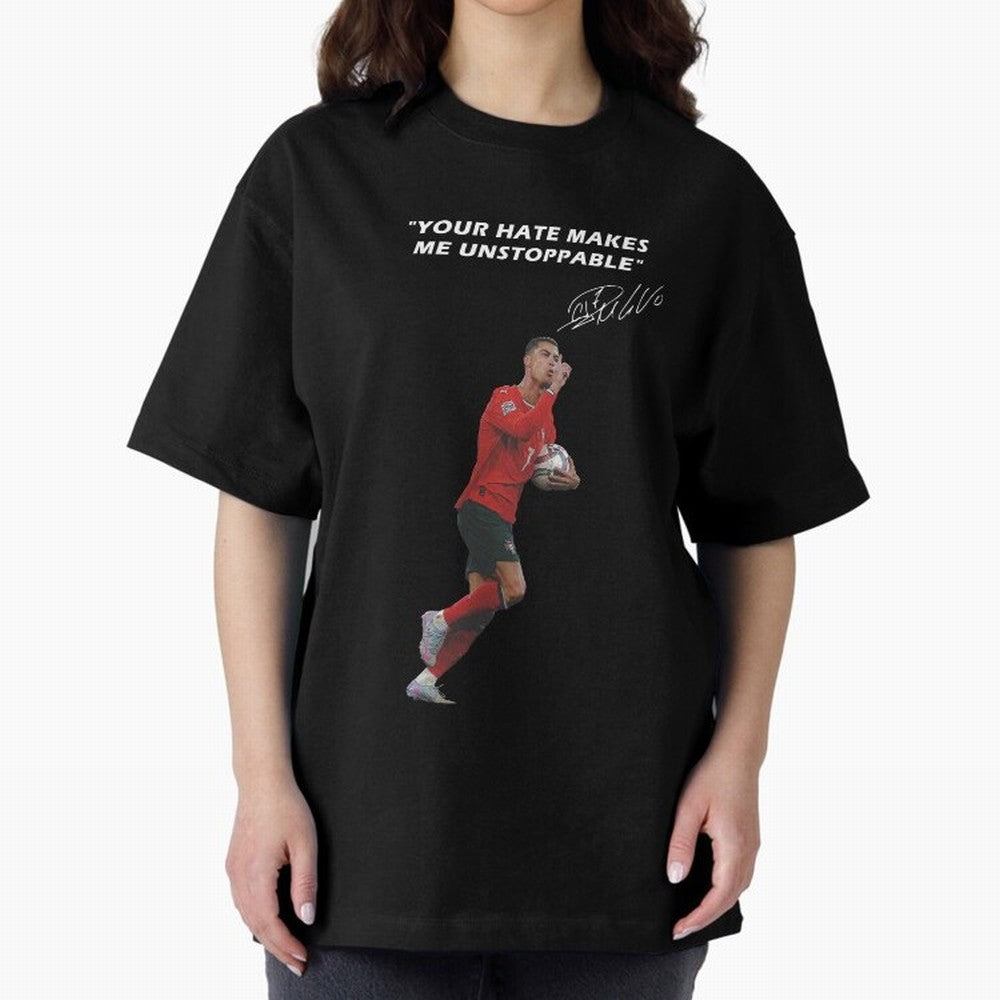 Cristiano Ronaldo Oversized T-Shirt Share Match Day Hype around FIFA World Cup 2026, Messi and Cristiano Ronaldo, Brazil, Goal Celebration Energy, Supporter Heritage, Football Icons and Worldwide Tournament Joy; Great for Supporters Who Love