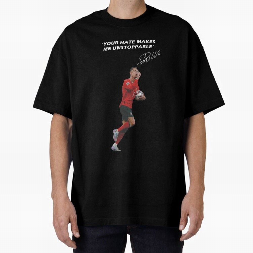 Cristiano Ronaldo Oversized T-Shirt Share Match Day Hype around FIFA World Cup 2026, Messi and Cristiano Ronaldo, Brazil, Goal Celebration Energy, Supporter Heritage, Football Icons and Worldwide Tournament Joy; Great for Supporters Who Love