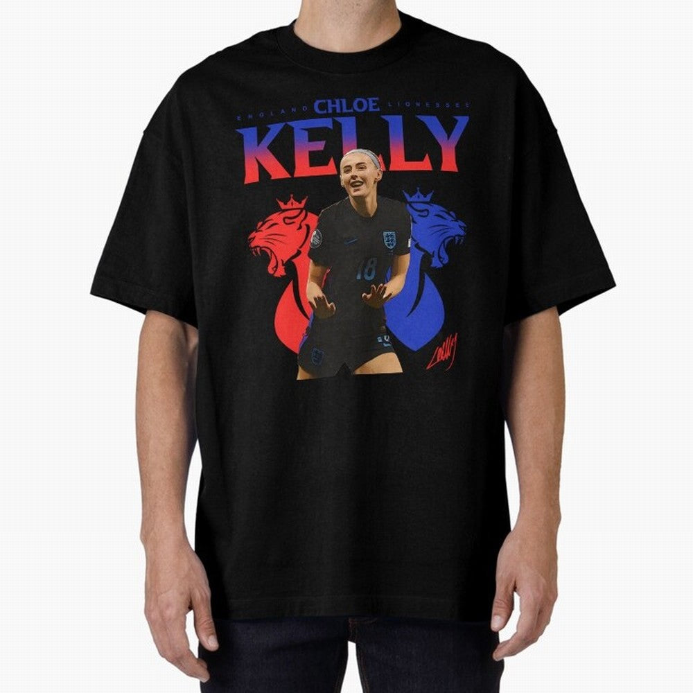 Chloe Kelly Oversized T-Shirt Share Match Day Hype around FIFA World Cup 2026, Messi and Cristiano Ronaldo, Brazil, Goal Celebration Energy, Supporter Heritage, Football Icons and Worldwide Tournament Joy; Great for Supporters Who Love Legendary