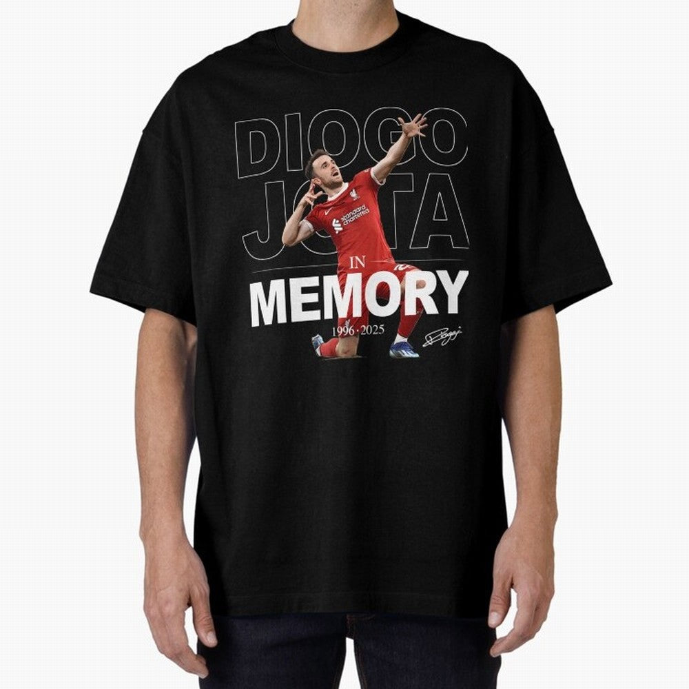 Diogo Jota In Memory Oversized T-Shirt Treasure Global Football Passion for FIFA World Cup 2026 USA Canada Mexico, Built around Messi, Portugal, Spain and Germany, Football Passion, Legendary Performances, Festival Vibes and Supporter Community;