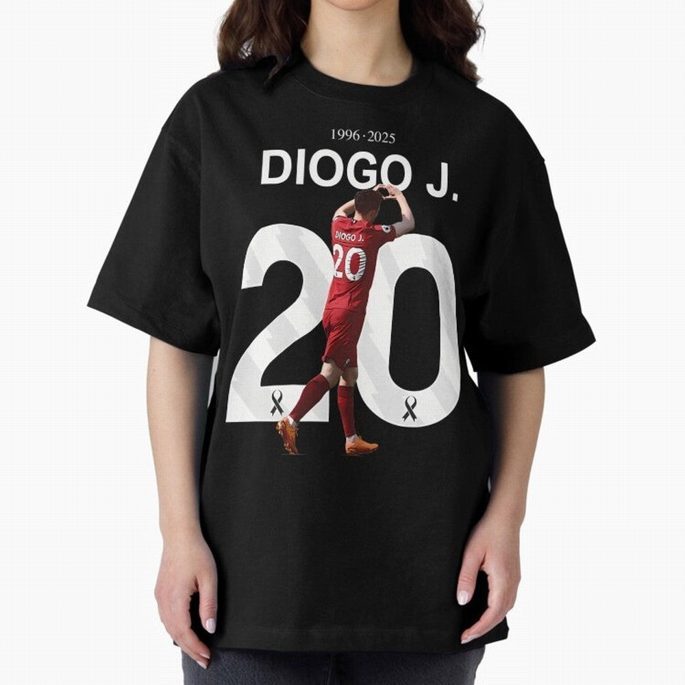Diogo Jota Oversized T-Shirt Show Your Love for Match Day Hype around FIFA World Cup 2026 USA Canada Mexico, CR7 and Messi, Brazil, Portugal and Argentina, Champion Mindset, Group Stage Buzz, Knockout Tension and Passionate Fan Culture; Created for