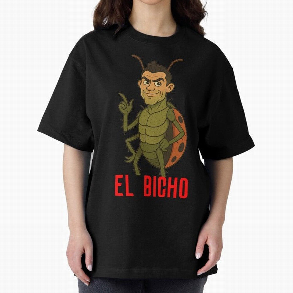 Ronaldo - El Bicho Oversized T-Shirt Celebrate the Biggest Stage of Match Day Hype around FIFA World Cup 2026 Group Stage, Haaland and Mbappe, Portugal, Spain and Germany, Sports Nostalgia, International Competition, Famous Players and