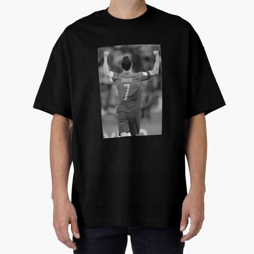 Cristiano Ronaldo Oversized T-Shirt Wear the Spirit of Match Day Hype around FIFA World Cup 2026 Group Stage, Messi and Cristiano Ronaldo, England, France and Netherlands, Game Day Rituals, Football Legends, Country Pride and the Road to the Final;
