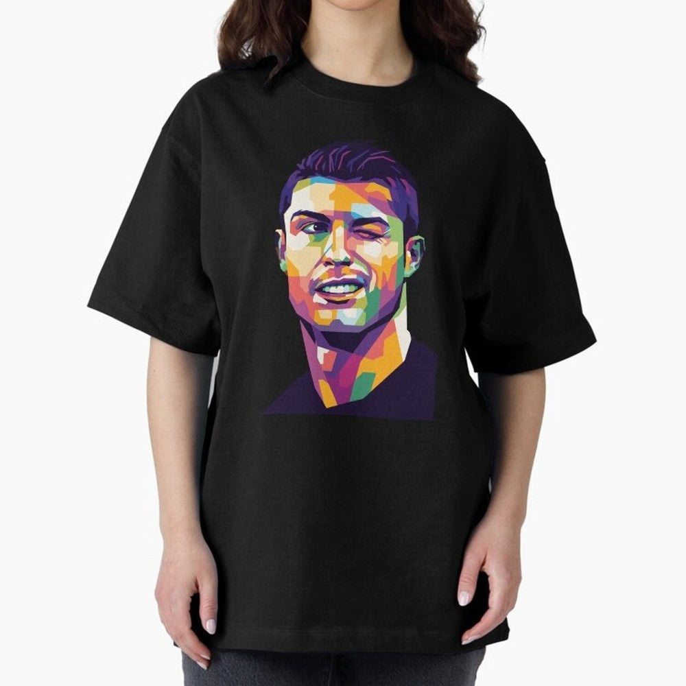 Cristiano Ronaldo Oversized T-Shirt Celebrate Rivalries and Pride in FIFA World Cup 2026 Group Stage for Fans of Messi and Cristiano Ronaldo and England, Bringing Global Supporter Spirit, Legendary Goals, National Colors and Tournament Celebration;