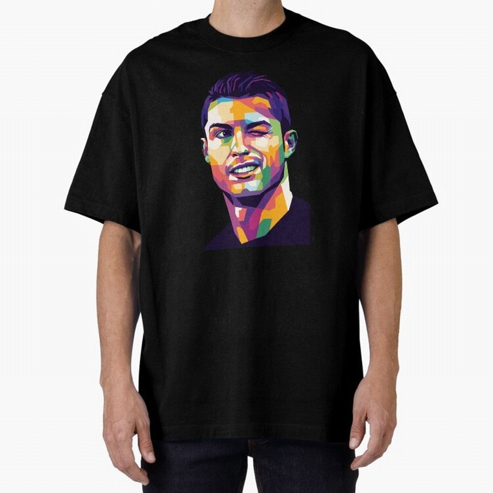 Cristiano Ronaldo Oversized T-Shirt Celebrate Rivalries and Pride in FIFA World Cup 2026 Group Stage for Fans of Messi and Cristiano Ronaldo and England, Bringing Global Supporter Spirit, Legendary Goals, National Colors and Tournament Celebration;