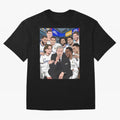 Carlo Ancelotti and Real Madrid Players Oversized T-Shirt Celebrate Every Goal in Global Football Passion for FIFA World Cup 2026 USA Canada Mexico, Celebrating Mbappe, Portugal, Supporter Pride, Iconic Celebrations, Legendary Names and Global