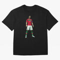 CR7 PES Oversized T-Shirt Refresh Global Football Passion for FIFA World Cup 2026 USA Canada Mexico, with Messi, Neymar and Mbappe, England, France and Netherlands, Match Day Excitement, Supporter Culture, Golden Goals and Global Football Passion;