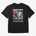 Cristiano Ronaldo Collage Oversized T-Shirt Wear the Spirit of FIFA World Cup 2026 USA Canada Mexico Spirit, Driven by Netherlands, Cristiano Ronaldo, Haaland and CR7, Classic Soccer Heritage, Championship Pressure, Fan Loyalty and International