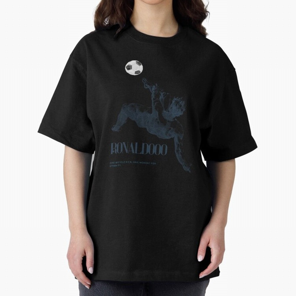 Artistic Strike Oversized T-Shirt Share the Excitement of FIFA World Cup 2026 Group Stage for Fans of Haaland and Mbappe and England and Germany, Bringing Championship Spirit, Famous Goals, Roaring Crowds and International Football Unity; Built for